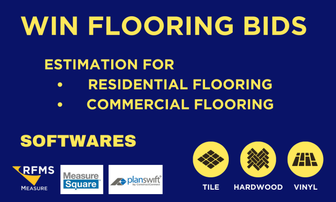 Gig Preview - Do flooring estimates using planswift, rfms measure and measure square