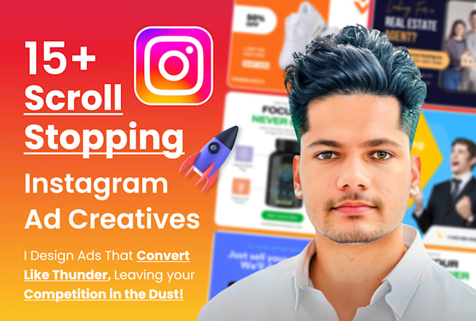 Gig Preview - Design scroll stopping instagram ad creatives