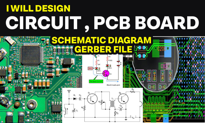 Gig Preview - Design circuit, schematic, pcb board, and gerber using kicad, altium and eagle