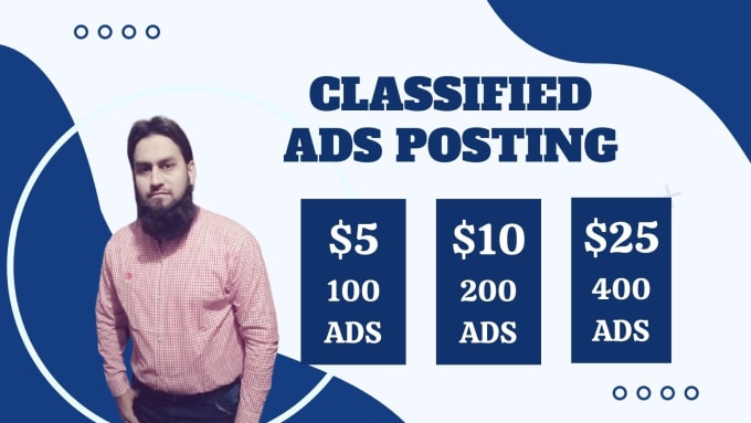 Gig Preview - Post classified ads in top classified sites