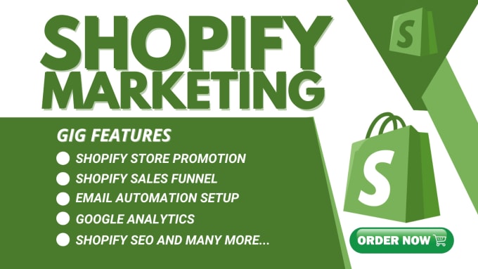 Gig Preview - Boost shopify sales, shopify marketing, store promotion, shopify sales funnel