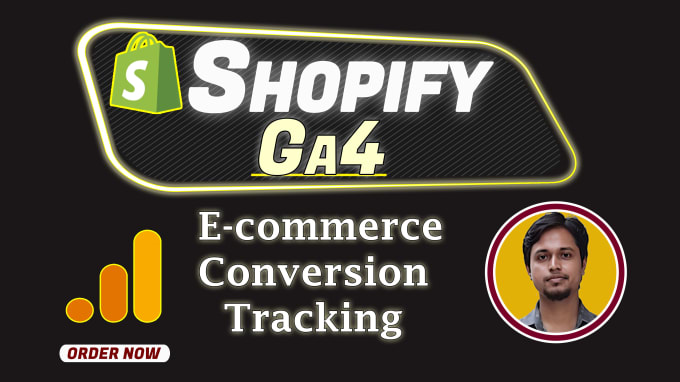 Gig Preview - Setup ga4 ecommerce tracking on your shopify store