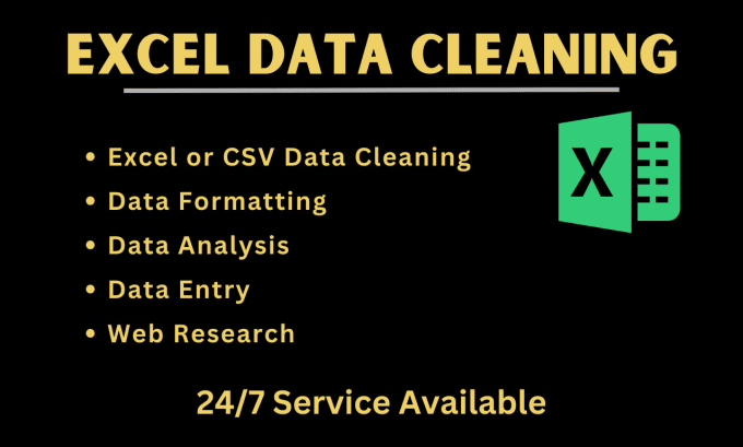 Gig Preview - Do excel or CSV data cleaning, formatting, and data analysis