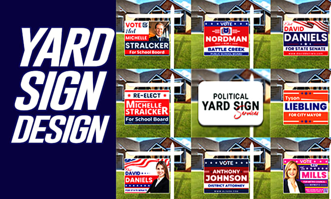 Gig Preview - Do modern billboard, outdoor banner, political campaign and yard sign design