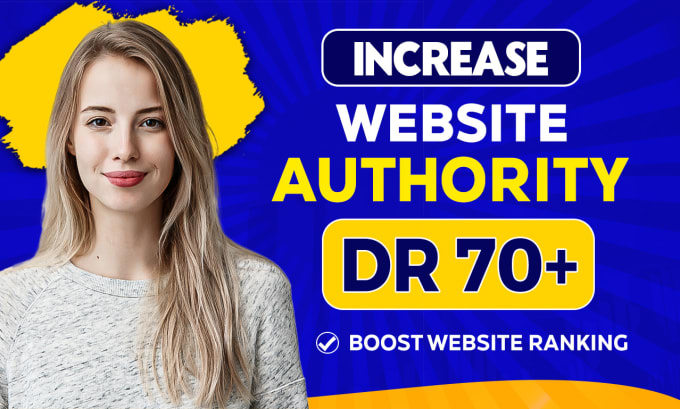 Gig Preview - Increase domain rating ahrefs DR via high authority white hat seo backlinks