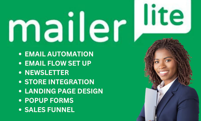 Gig Preview - Setup mailerlite email automation sale funnel setup email campaign on mailerlite