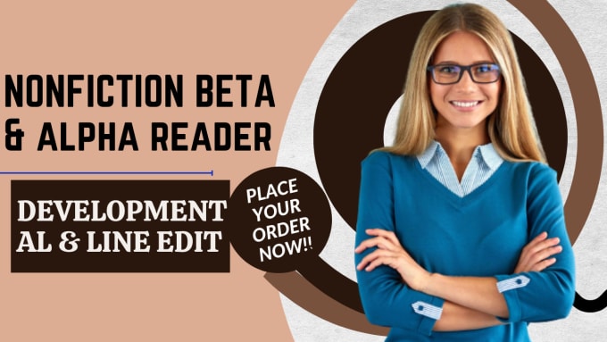 Gig Preview - Be your beta reader to beta read your nonfiction and children books