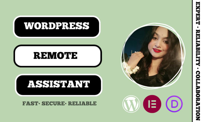 Gig Preview - Be your remote assistant for wordpress