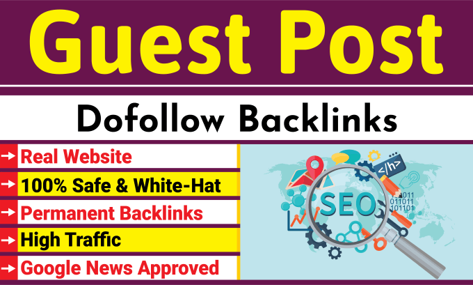 Gig Preview - Write and publish high quality guest post, seo backlink