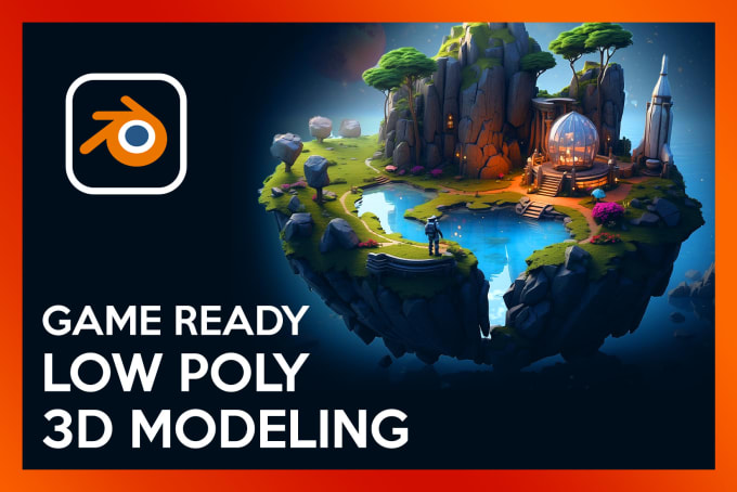 Gig Preview - Craft game ready low poly 3d models with baked textures