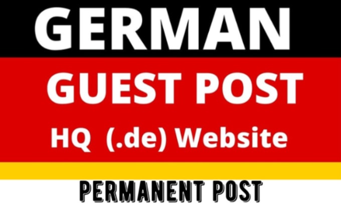 Gig Preview - Provide expert german backlinks and guest post services