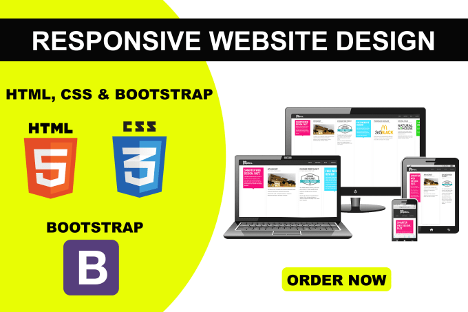 Gig Preview - Create responsive websites for multiple devices