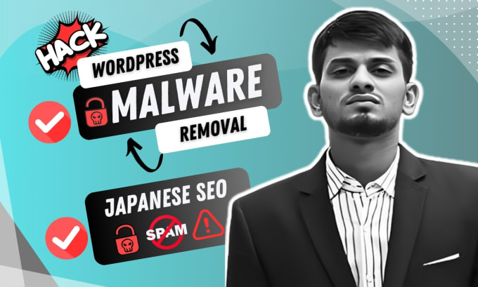 Gig Preview - Fix japanese seo spam, malware removal and  recover wordpress hacked website