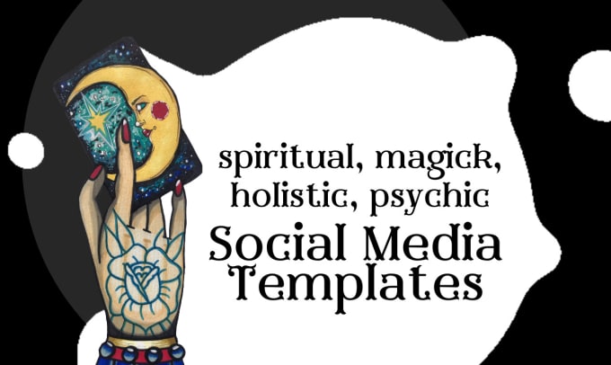 Gig Preview - Design social media packages for metaphysical, holistic, spiritual businesses