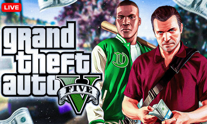 Bestseller - create a captivating gta 5 youtube gaming thumbnail