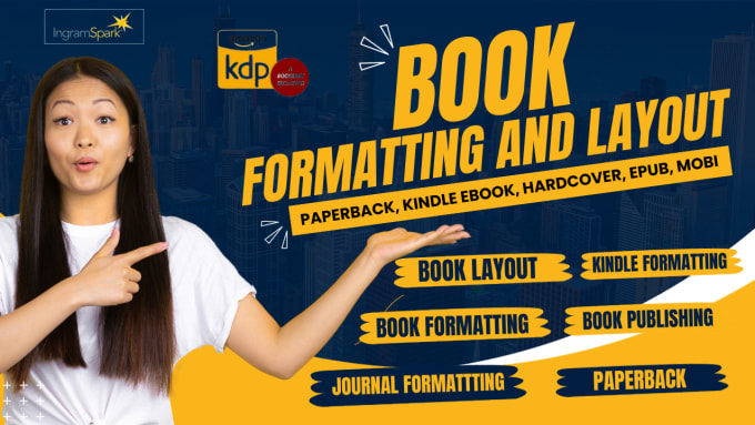 Gig Preview - Format your fiction, nonfiction book to paperback, kindle, hardcover for publish