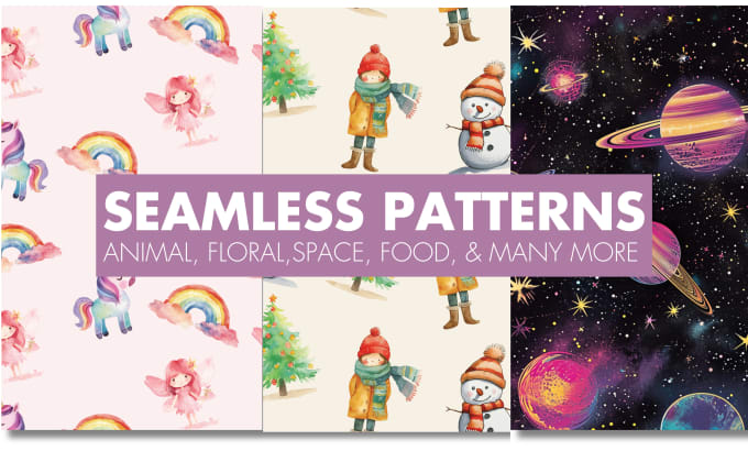 Gig Preview - Create seamless pattern, repeat pattern, fabric design and textile print