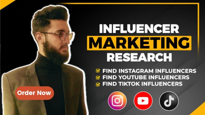 Gig Preview - Find best nano influencers list instagram, tiktok, linkedin, fb, youtube