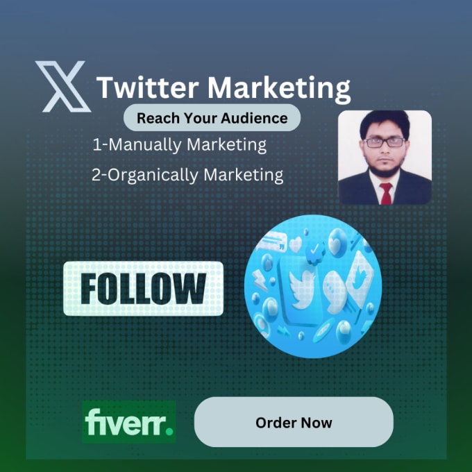 Gig Preview - Do twitter marketing manually