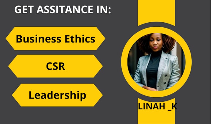 Gig Preview - Assist with business ethics, csr, and leadership papers