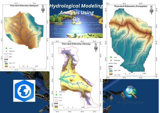 Gig Preview - Do best hydrological modeling using gis mapping