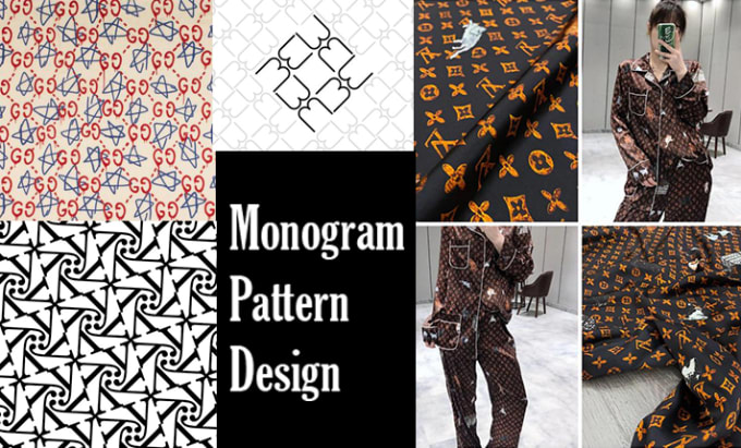 Gig Preview - Design a seamless luxury monogram pattern for your brand