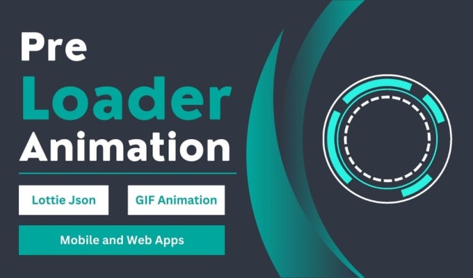 Gig Preview - Design your preload animation and json lottie web nd apps