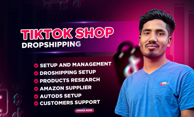 Gig Preview - Be your tiktok shop dropshipping assistant