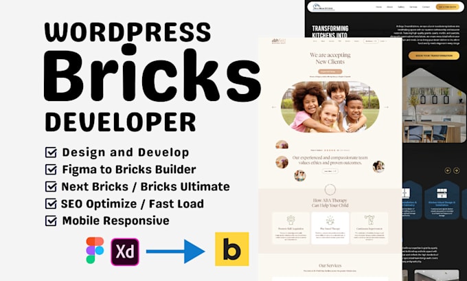 Gig Preview - Build a wordpress website using bricks builder by bricks expert figma to bricks