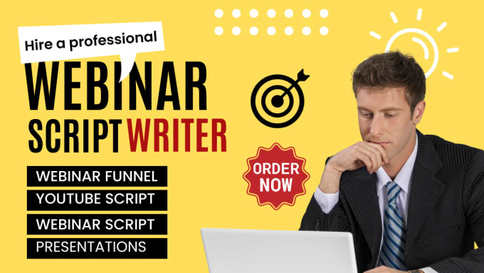 Bestseller - write webinar script, webinar presentation,youtube script,webinar funnel,webinar