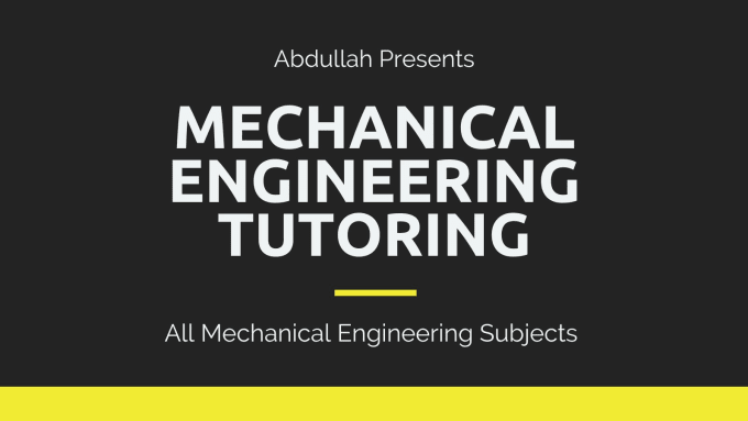 Gig Preview - Teach you mechanical engineering