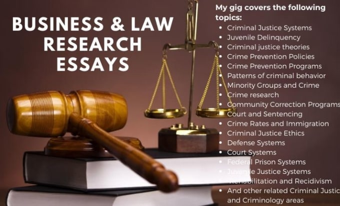 Gig Preview - Write business law, case law, briefs, and law essays