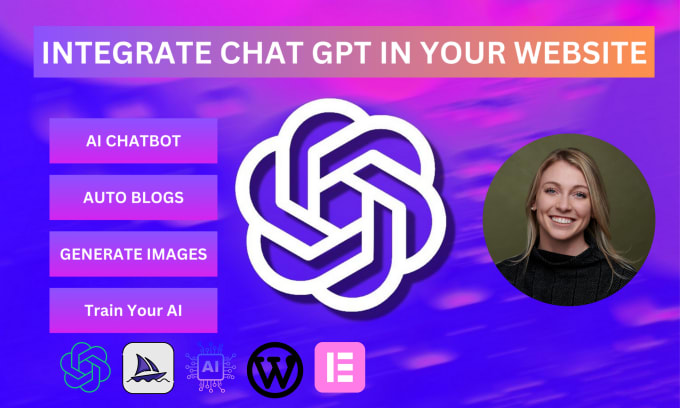 Gig Preview - Integrate chatgpt openai API in wordpress website for auto blogs and ai chatbot