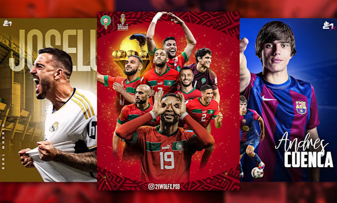 Gig Preview - Create professional football posters and sports flyers