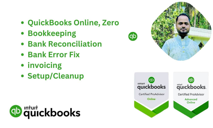 Gig Preview - Do expert monthly bookkeeping skills with quickbooks online