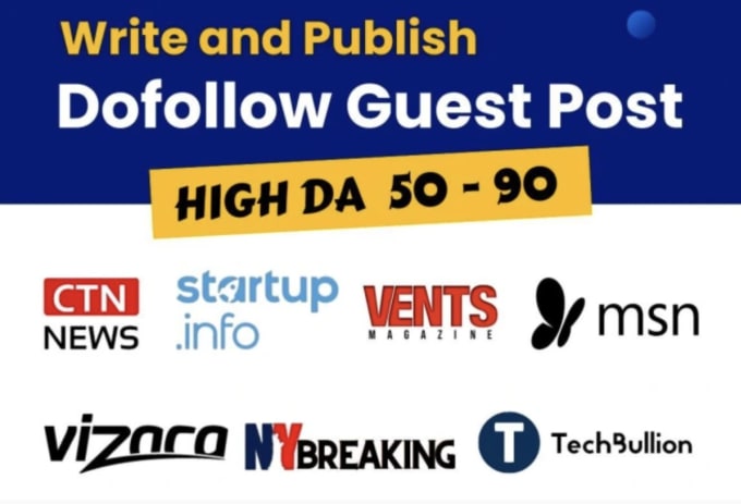 Gig Preview - Publish your article guest post on top USA high da DR website news magazines