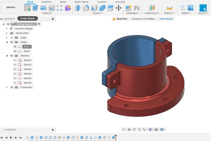 Gig Preview - Do professional cad, 3d model and drawings in fusion 360 or inventor