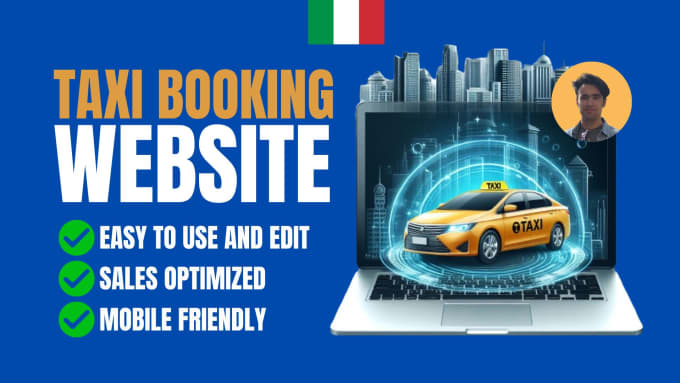 Gig Preview - Create a taxi cab website design with online booking