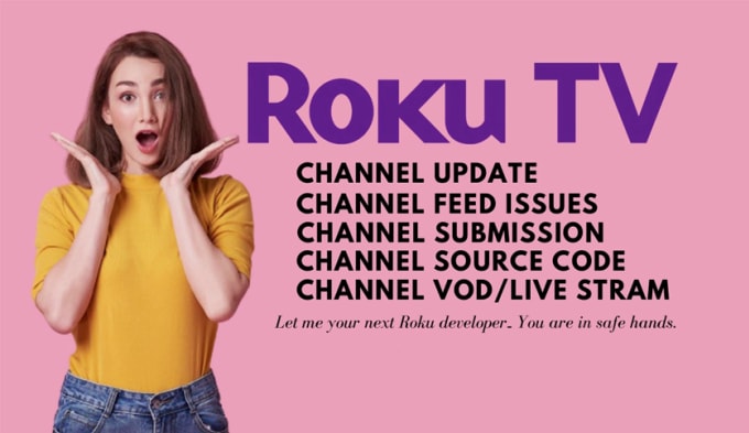 Gig Preview - Develop and update vod roku tv, roku channel, fire tv app, amazon channel