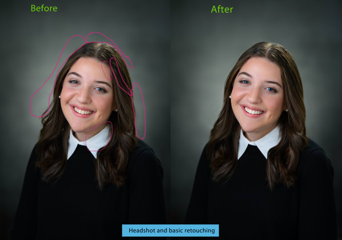 Gig Preview - Do heatshot, portrait retouching and head swap editing