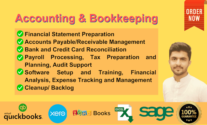 Gig Preview - Streamline your accounts with expert bookkeeping and payroll services