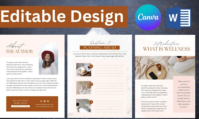 Gig Preview - Design your reports, workbook and format your word document in canva