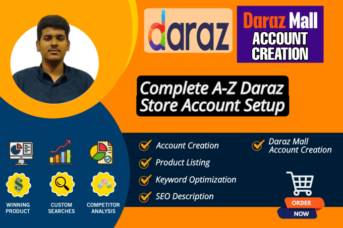 Gig Preview - Do complete setup of daraz store