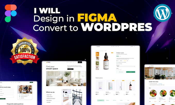 Gig Preview - Design websites in figma and develop in wordpress