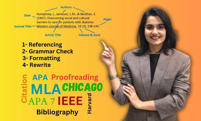 Gig Preview - Do apa, mla, chicago, ieee, harvard referencing, citation editing, proofreading