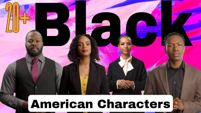 Gig Preview - Create black american ai spokesperson video actors