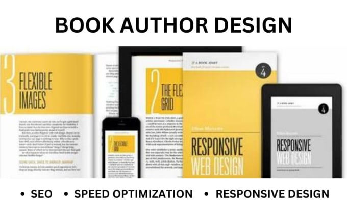 Gig Preview - Design modern book author website or ebook author website