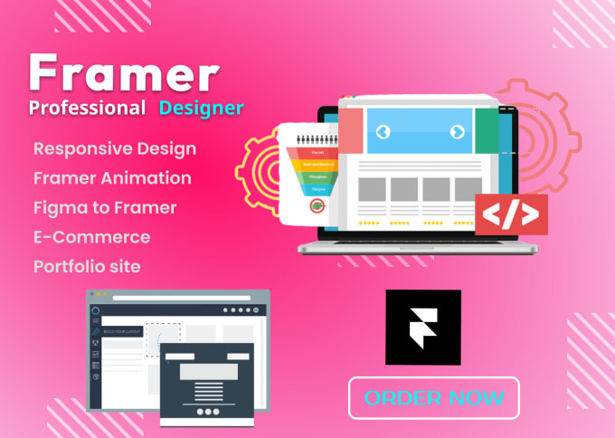 Gig Preview - Design framer website, convert figma to framer, framer motion and animation