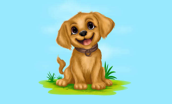 Gig Preview - Design cute cartoon animal and pet sticker logo digital art