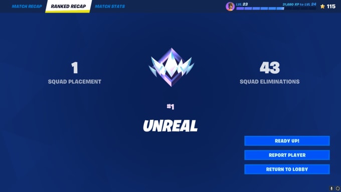 Bestseller - help you achieve unreal rank in fortnite